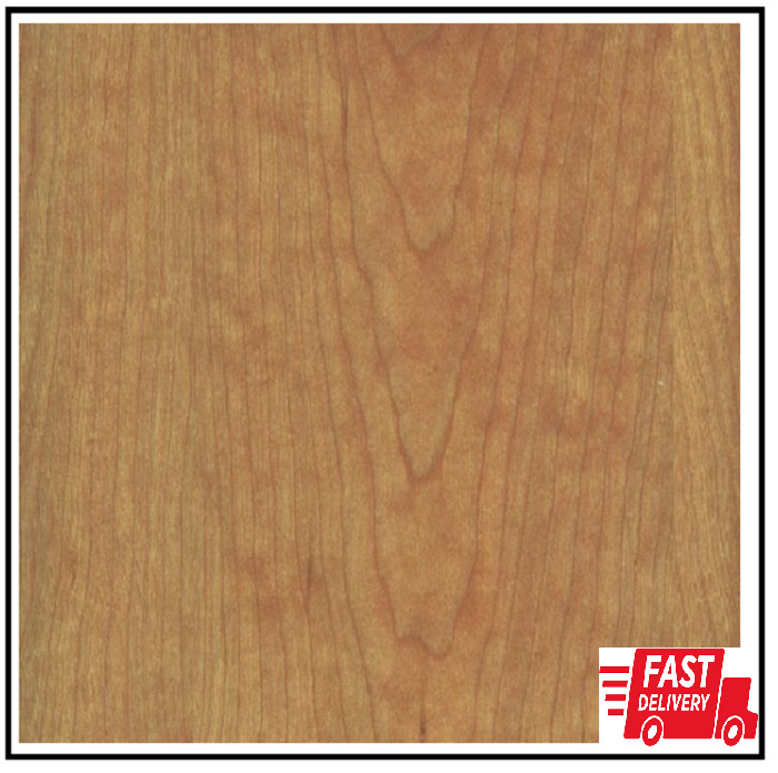24 In. X 96 In. Cherry Real Wood Veneer with 10 Mil Paperback