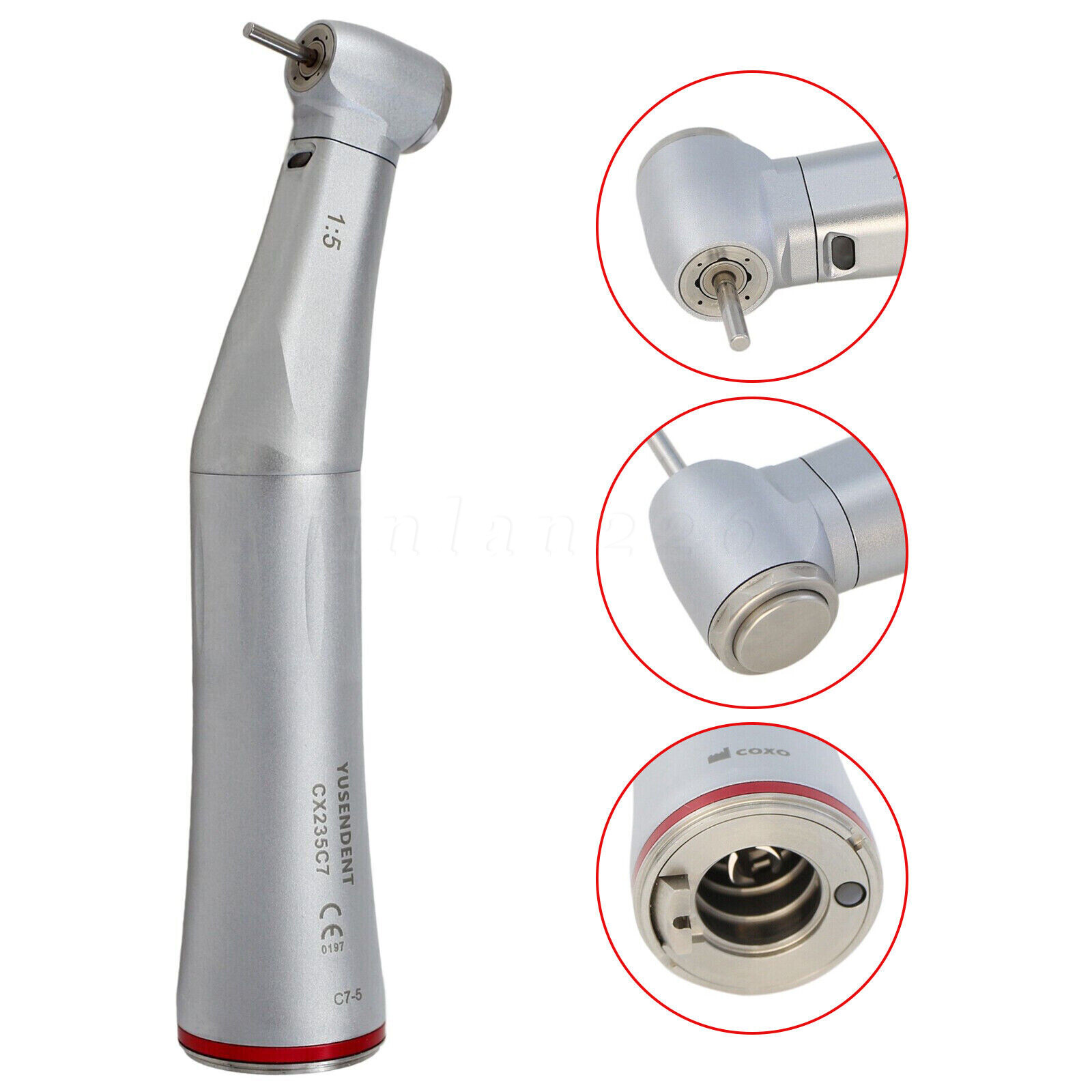 COXO Electric 1:5 Contra Angle LED Handpiece Fit NSK NLZ C-PUMA Master