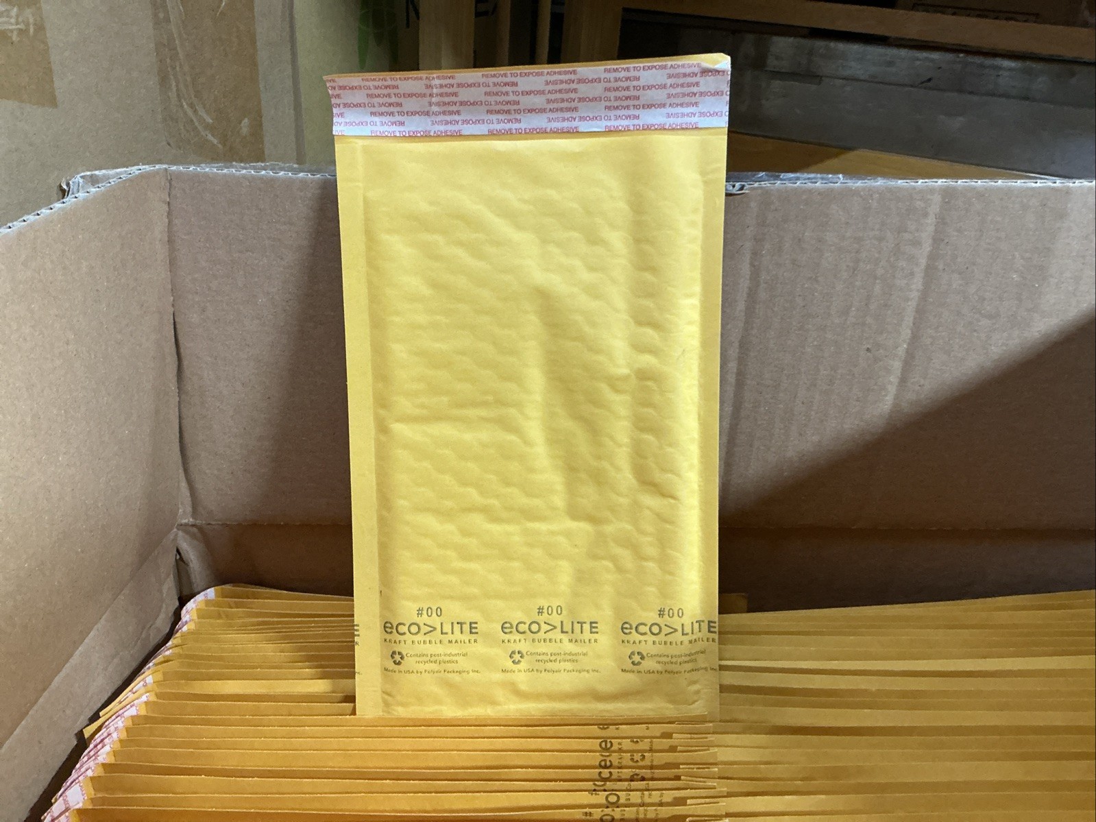 Ecolite 5 x 10 inch Kraft Bubble Mailer Padded Envelopes – 250 Count