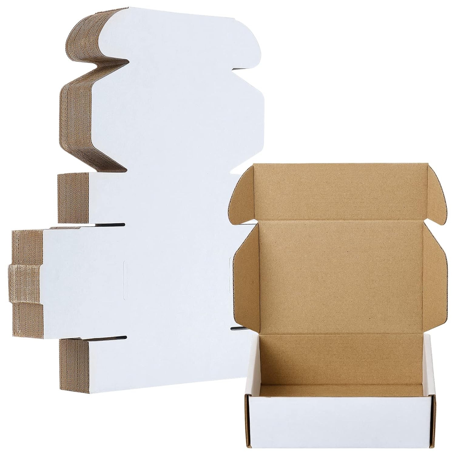 50 Pack 6x4x2” Corrugated Mailers Paper Boxes Cardboard Small Shipping Boxes US