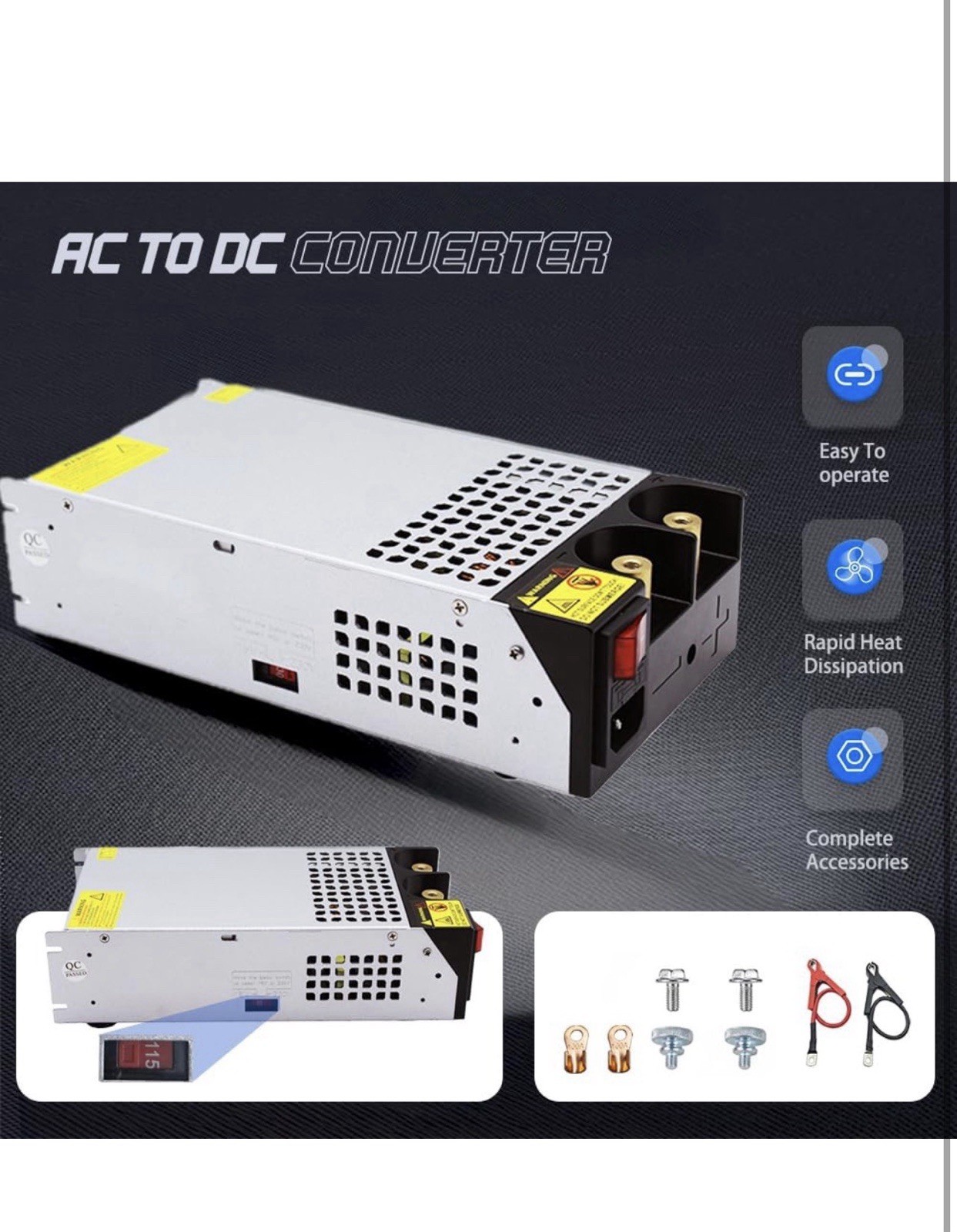 AC to DC 24V 62A 1500W Power Supply SE-1500-24 Switching Converter Transformer