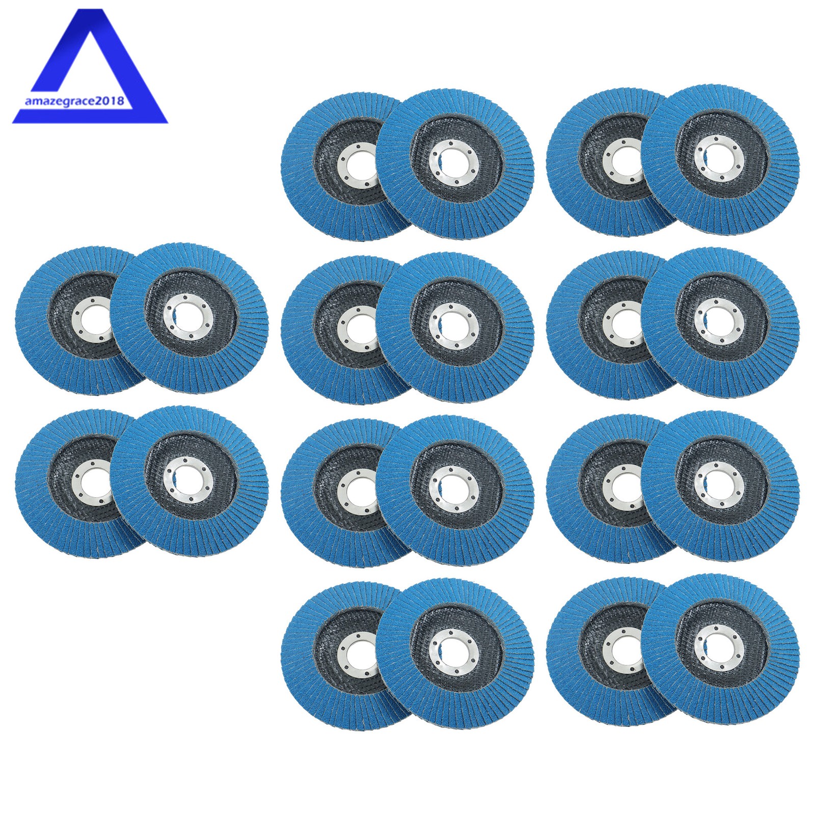 20 Pack Flap Discs 4.5″ × 7/8″ for Angle Grinder Flapper Wheel 80Grit Type 29