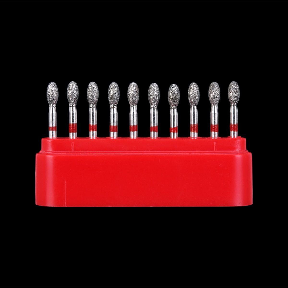 10Pcs AZDENT Dental Carbide Burs FG557Cross Cut Cylinder Fissure for Handpiece