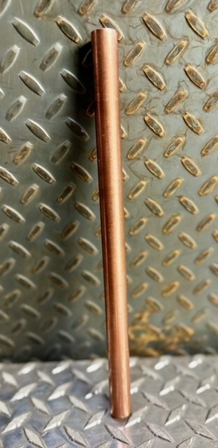 2 Pieces 1/2″ C110 COPPER ROUND ROD 12″ long Solid CU New Lathe Bar Stock #2