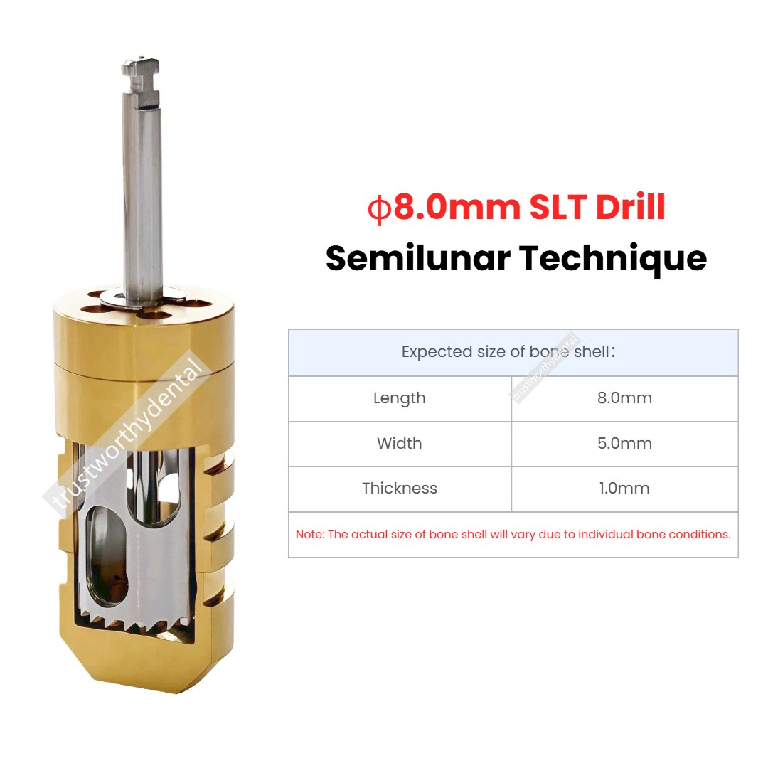 Dental Bone Collector Drill SLT Semilunar Technique Bone Harvest GBR Drill USA