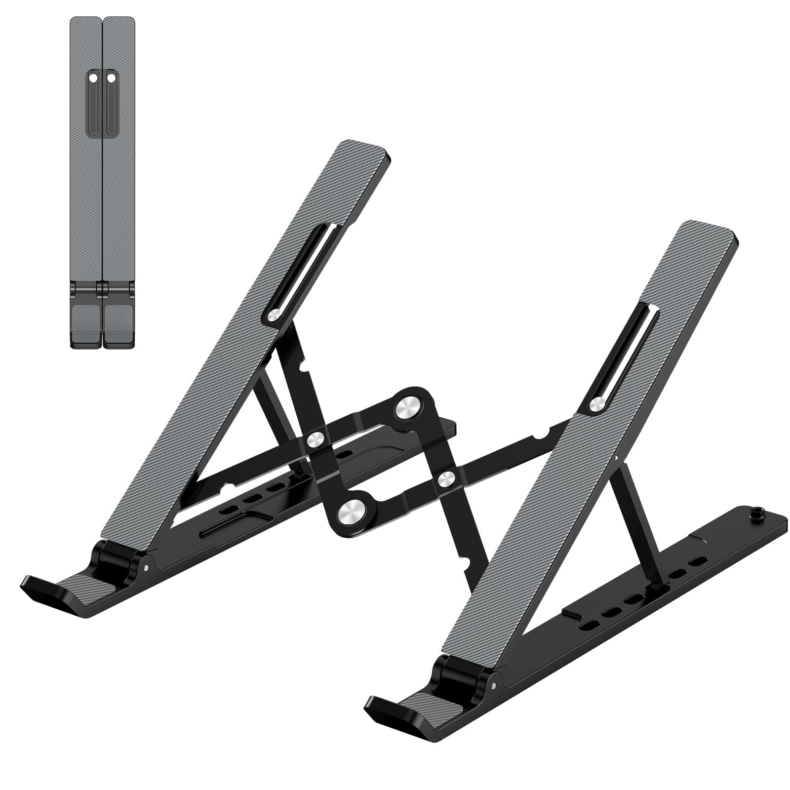Gogoonike Adjustable Laptop Stand, Portable Laptop Riser for Desk, ABS+Silico…