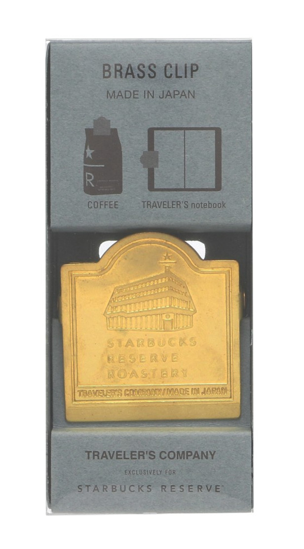 TRAVELER’S notebook Starbucks Reserve Roastery Tokyo Brass Clip Façade limited