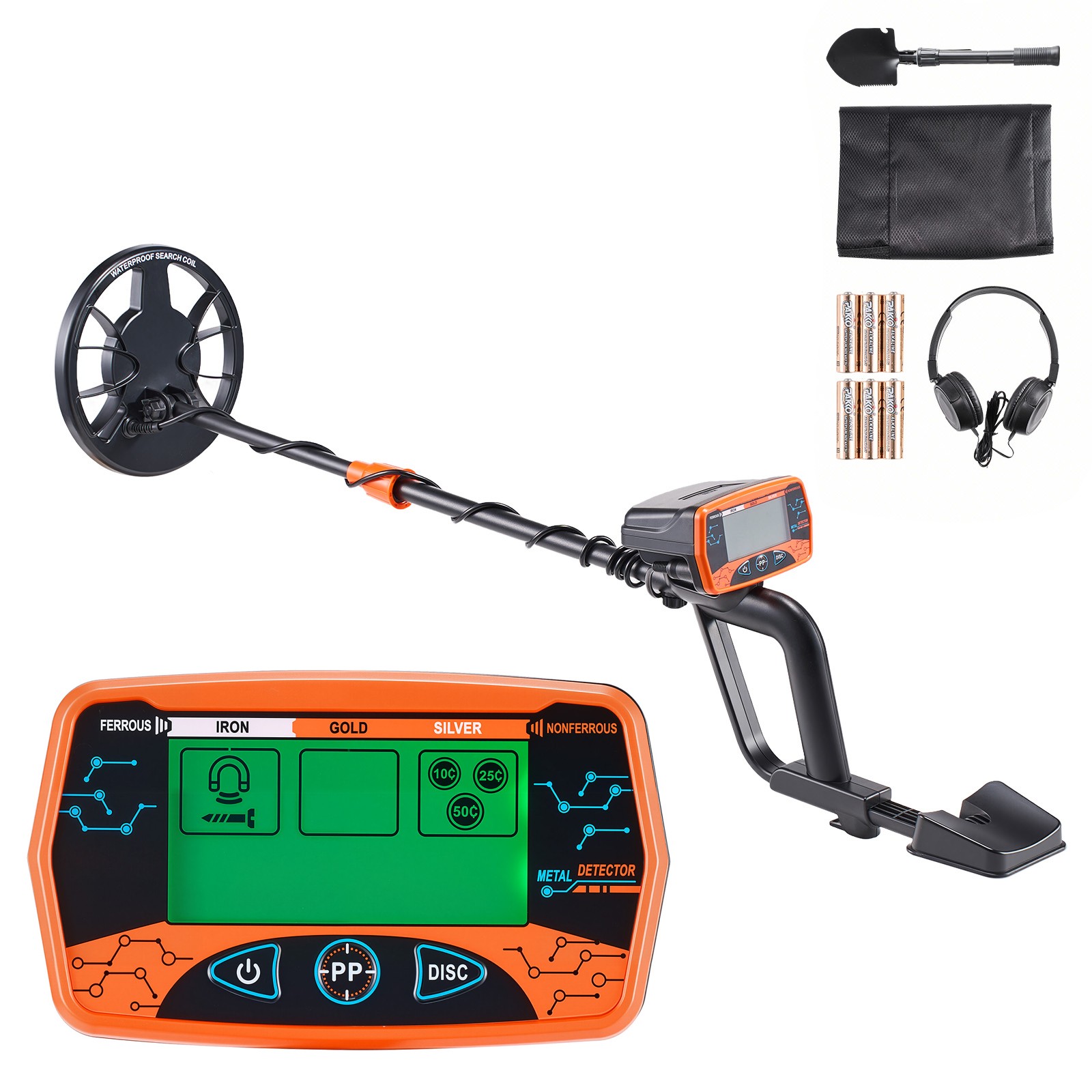 Uimoso Metal Detector for Adults with 8″ Waterproof Coil for Gold Detection
