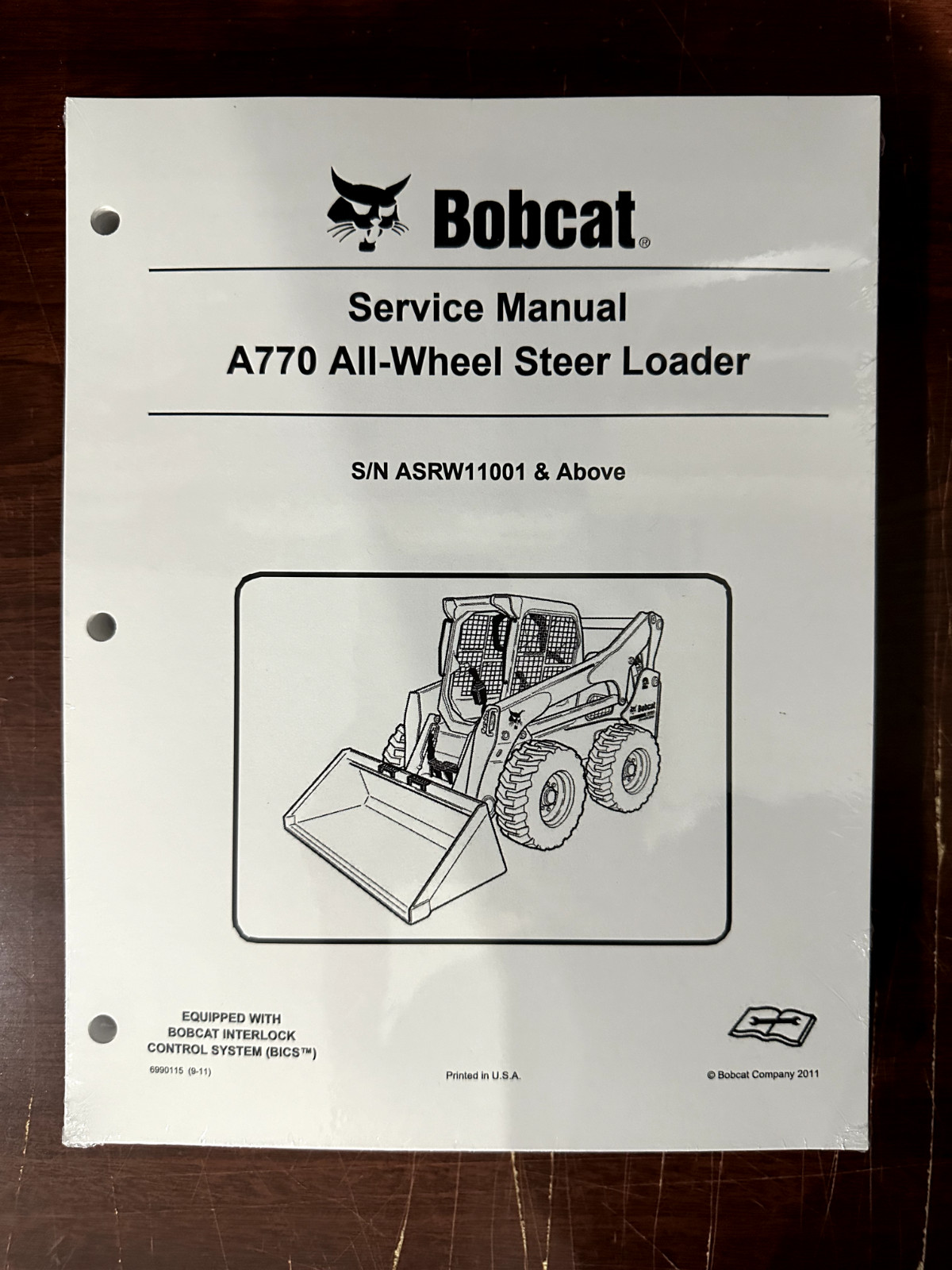 Bobcat A770 All-Wheel Steer Loader Service Manual- 6990115