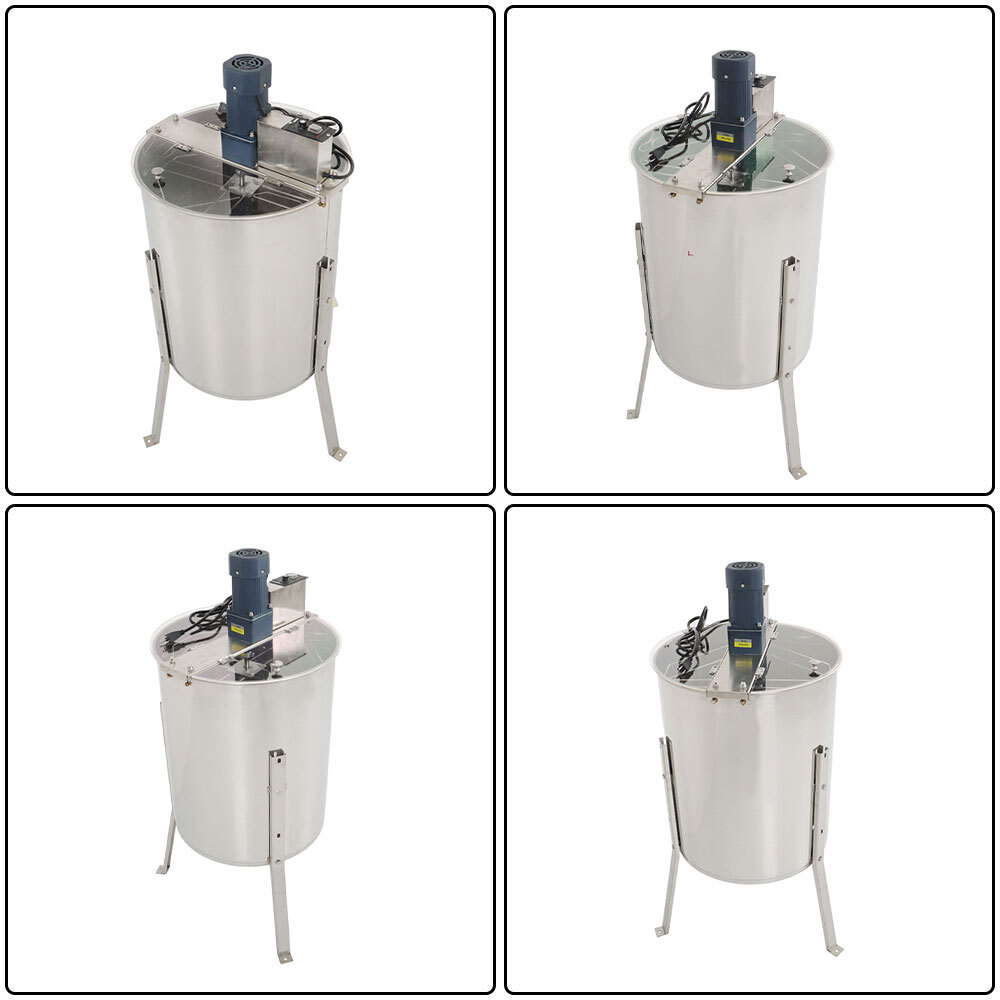Electric Honey Extractor Beekeeping Equipment 4/8 Frames Stainless Steel 140W