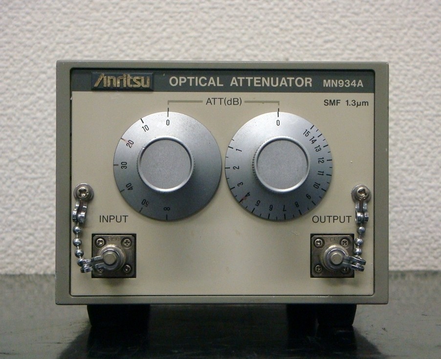 ANRITSU MN934A 0-65dB 1.3um Optical Attenuator SC Connector Tested Working