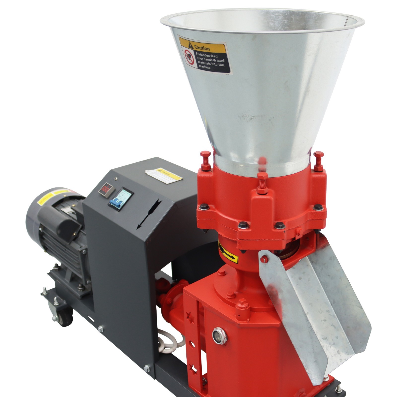 Feed Pellet Machine 3mm Feed Granulator Feed Pelletizer 4 Head Press Roller 220V