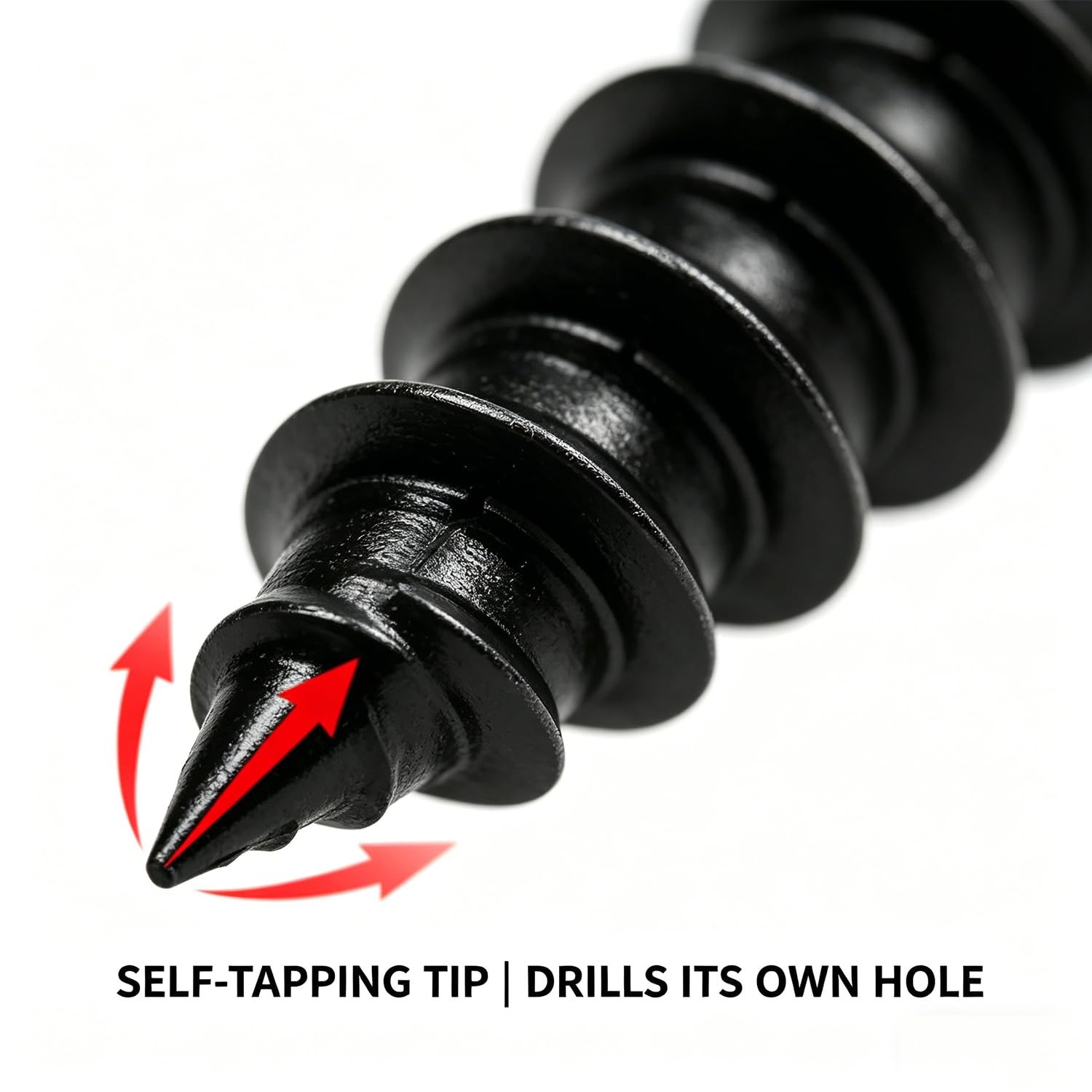 35pcs 1-1/2 inches Wood Screws, Premium Flat Head 1-1/2in(35pcs), Black