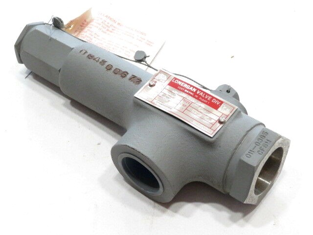 1″ X 1″ Lonergan J-L14X-E20-JS Safety Relief Valve 38.4 GPM 700PSI NEW IN BOX