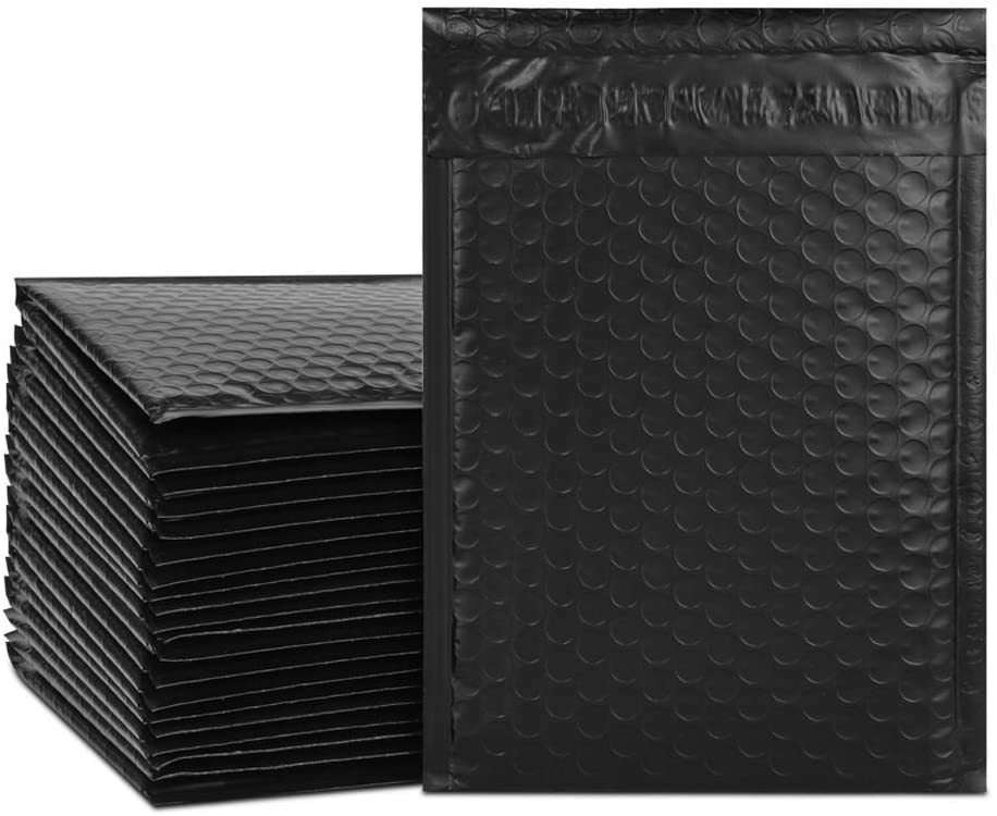Any Size Black Poly Bubble Padded Shipping Mailers Envelopes Padded Self sealed