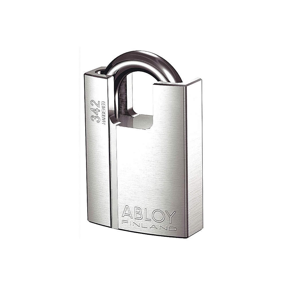 ABLOY Keyed Padlock,1 in,Rectangle,Silver 35GP68