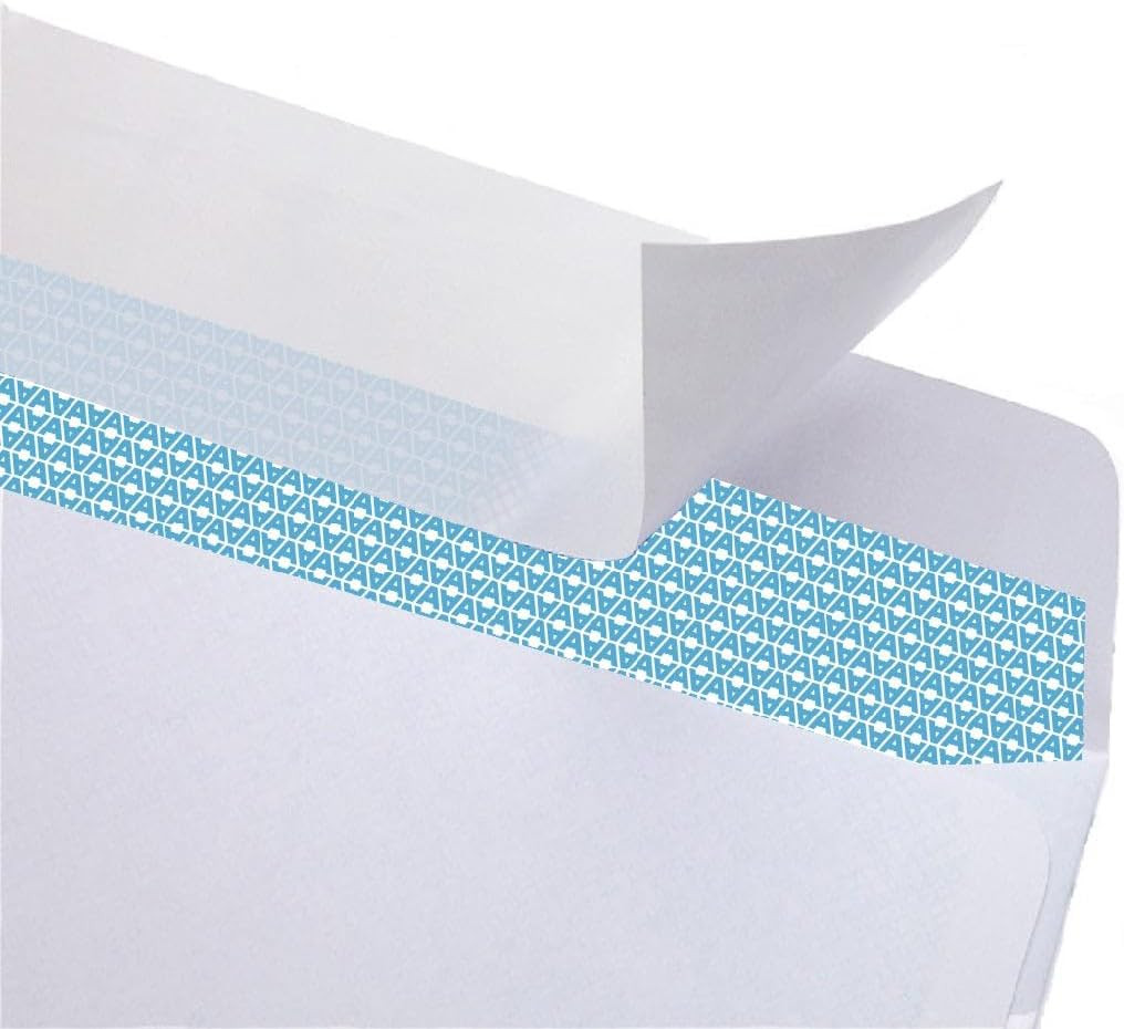 #10 Security Self Seal Envelopes – 500 Qty |No Window, Enveguard, 4⅛ X 9½”, Whit