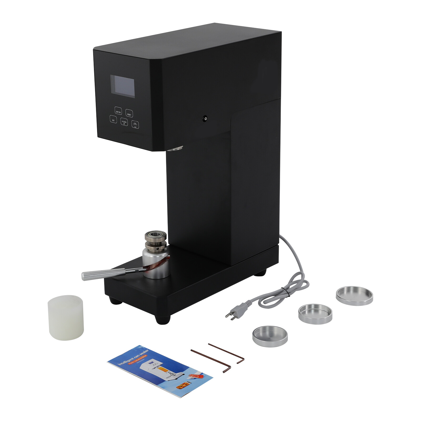 370W 110V 5.5cm Beverage Seal Machine Milk Tea Drink Bottle Sealer Cans Sealer
