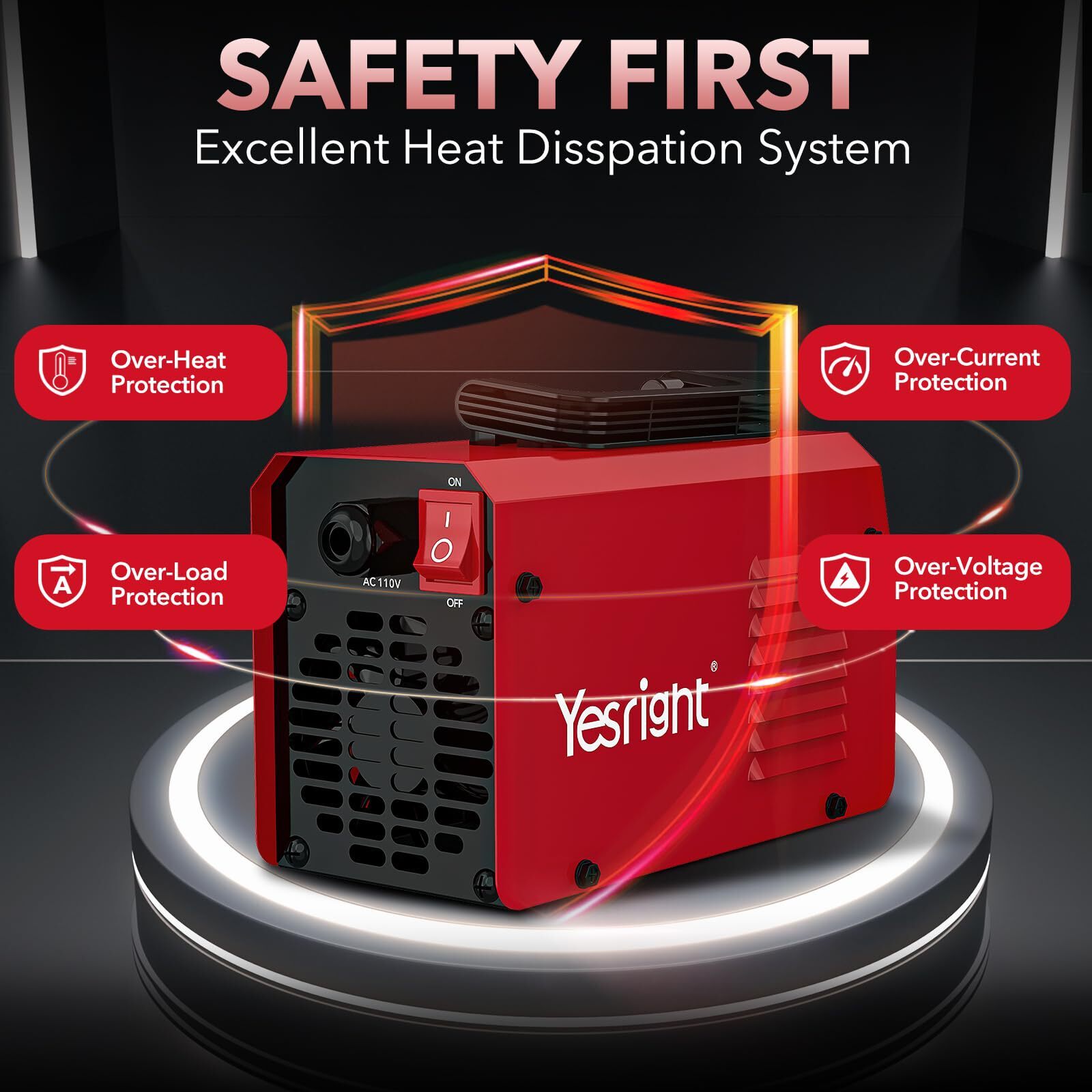 YesRight Portable 200A Stick Welder, 110V IGBT Inverter with Hot Start