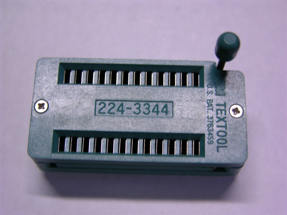 1 3M Textool 224-1275-00-0602J 24-DIP ZIF Sockets 2.54mm Solder Thru-Hole