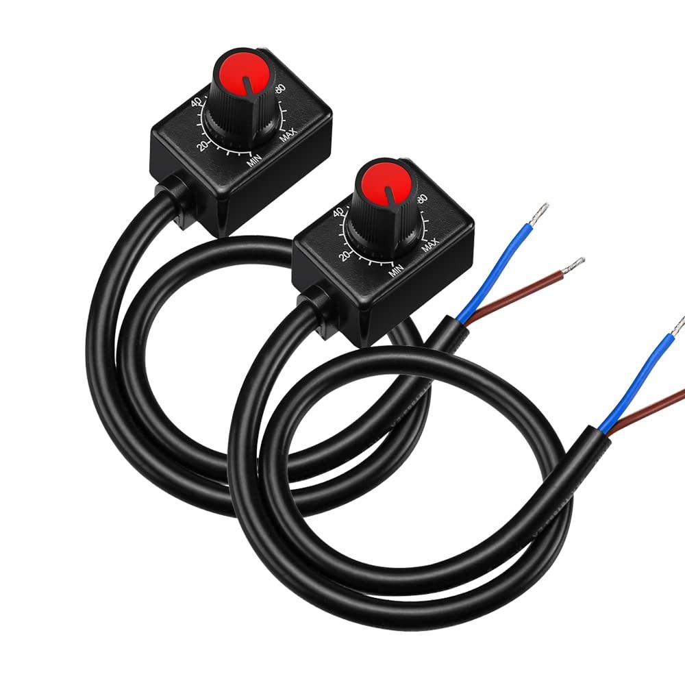 2pc DC 0/1-10V LED Dimmer Mini Controller Rotary Switch PWM Dimming for Driver