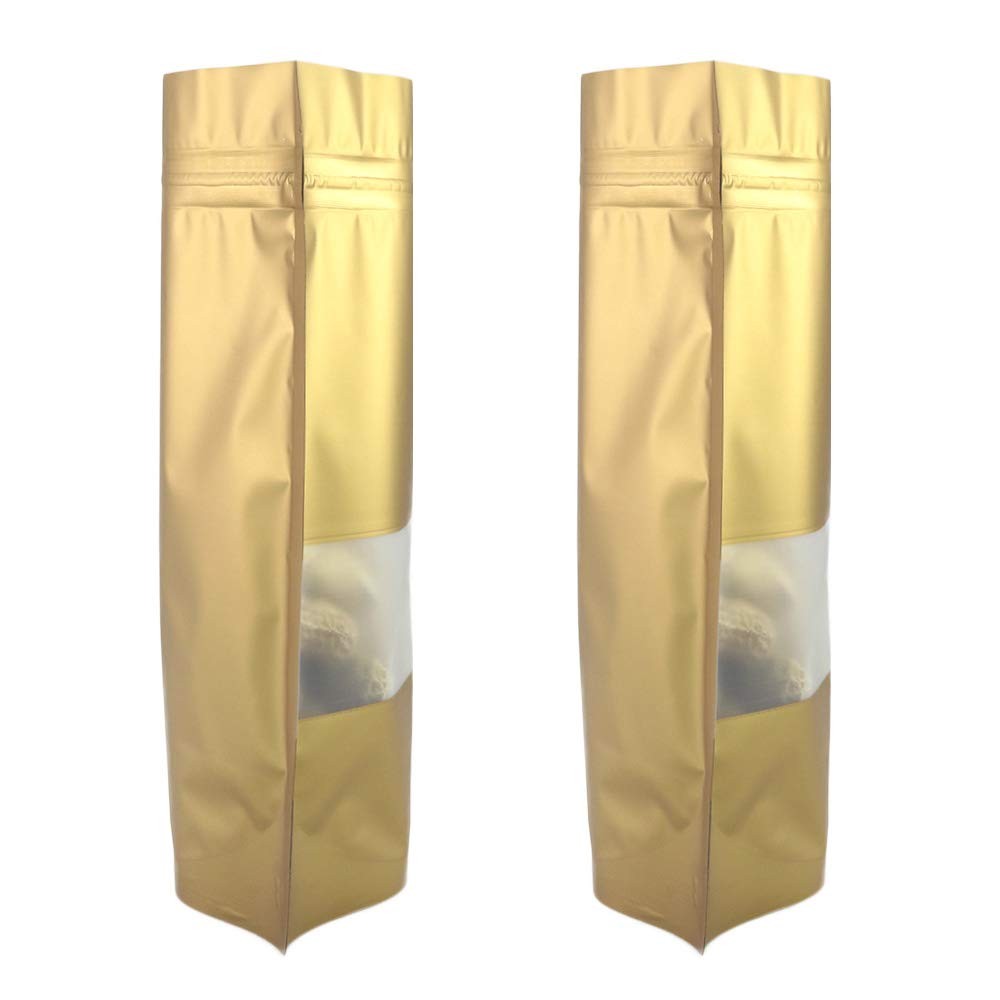 Qq Studio 100 Matte Metallic Color Frosted Window Display Stand-Up Resealable