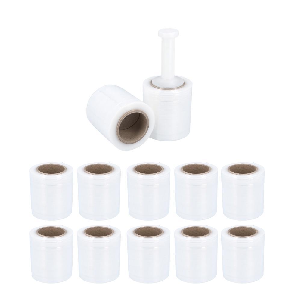 Mini Stretch Wrap with 1 Plastic Handle/Case Pallet Shrink Film – Size & Rolls