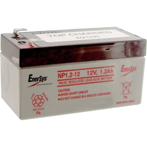 1PC ENERSYS NP1.2-12 Battery,Rechargeable,Rectangular,Lead Acid,12VDC,1.2Ah
