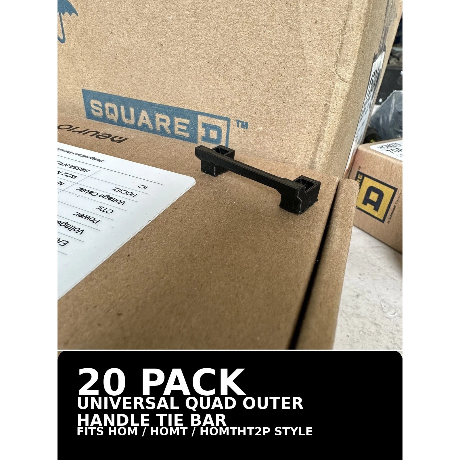 20 Pack Universal HOMTHT Quad Outer Handle Tie Bar HOM HOMT HOMTHT2P