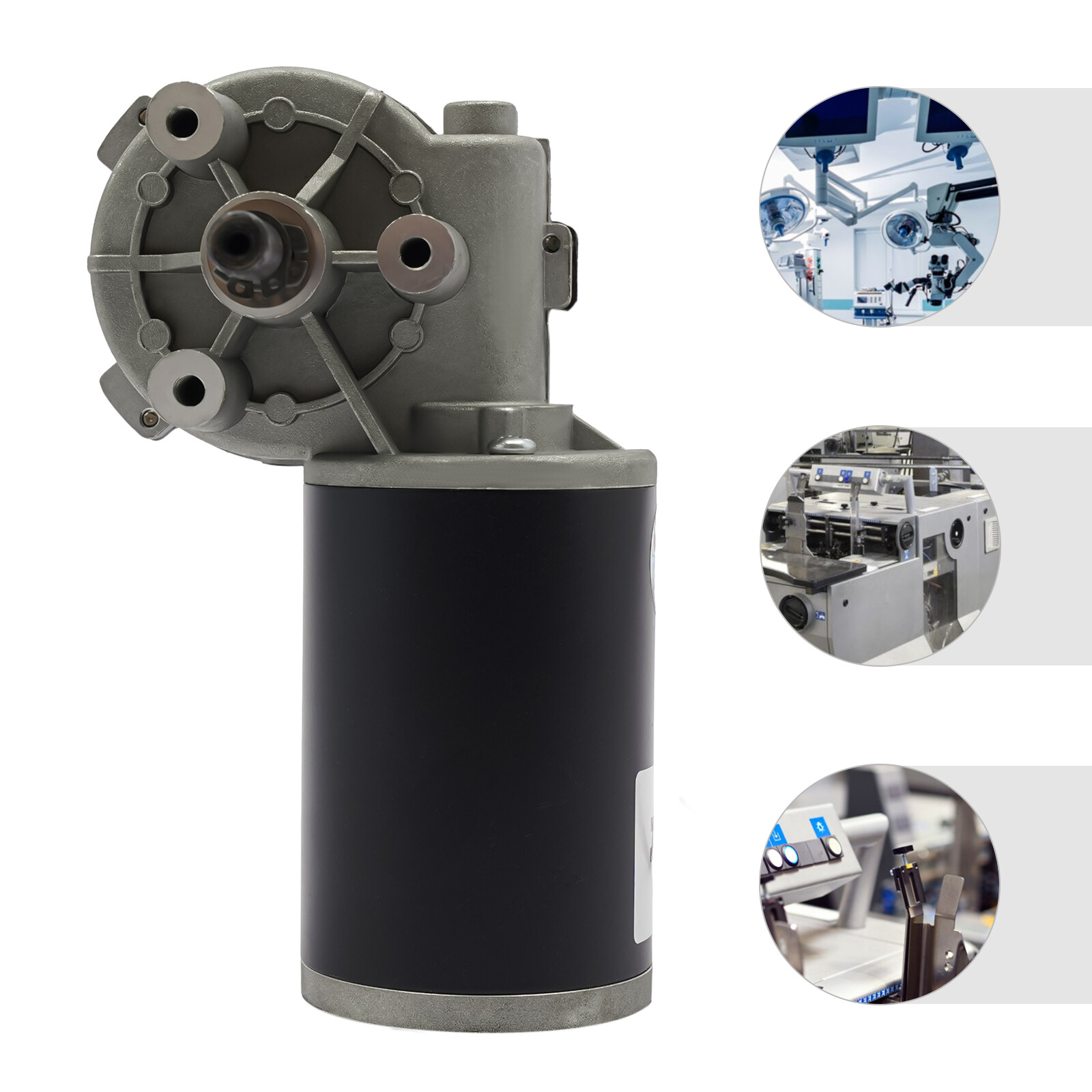 D63R-1260-220R DC12V 60W 220RPM High Torque Transmission Electric Gear Motor