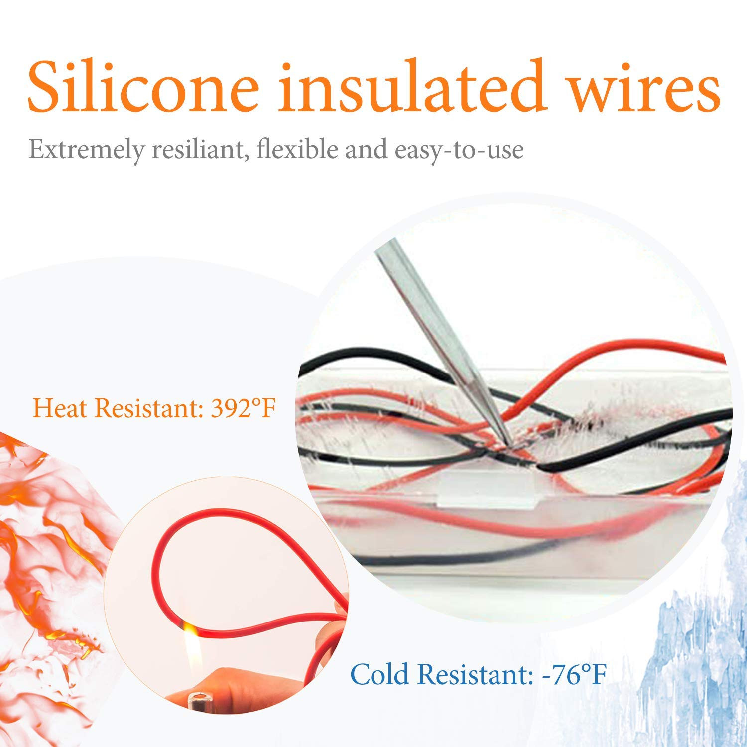 KAIWEETS Silicone Multimeter Test Leads CAT III 1000V CAT IV 600V