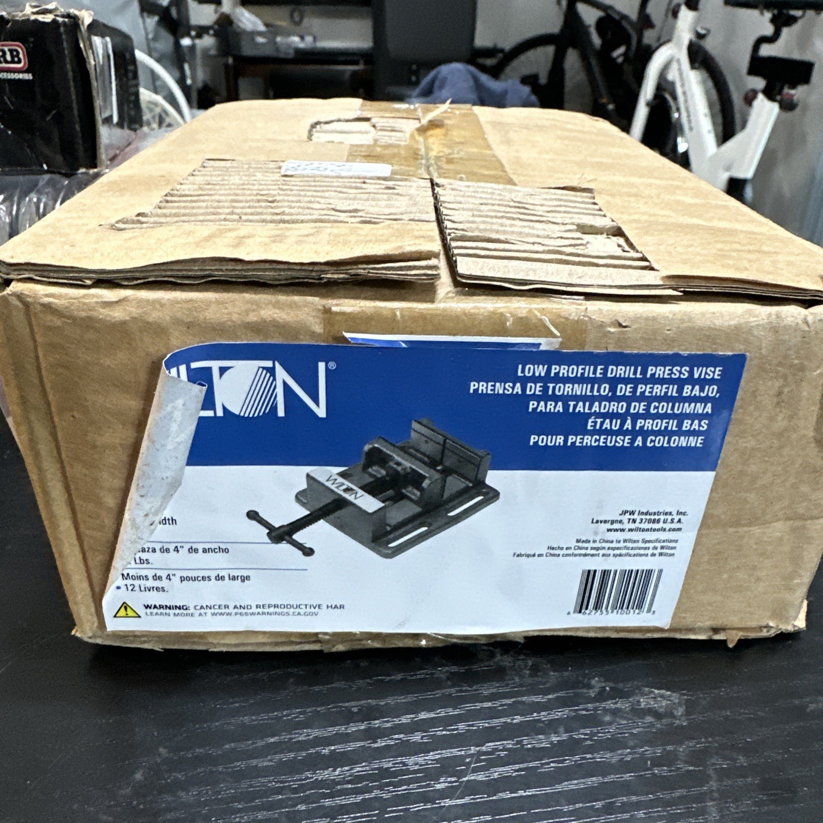 Wilton Low Profile Drill Press Vise with Smooth Hardened V Grooved Jaws