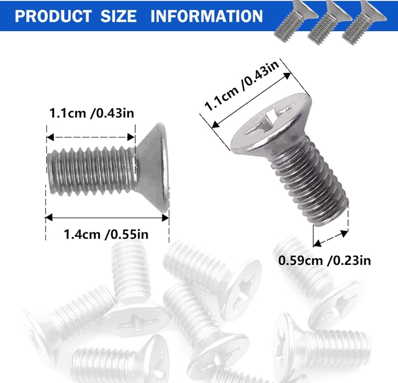 24 Pcs Stainless Steel Brake Disc Rotor Screws, Car Front & Rear Retaining Hardw