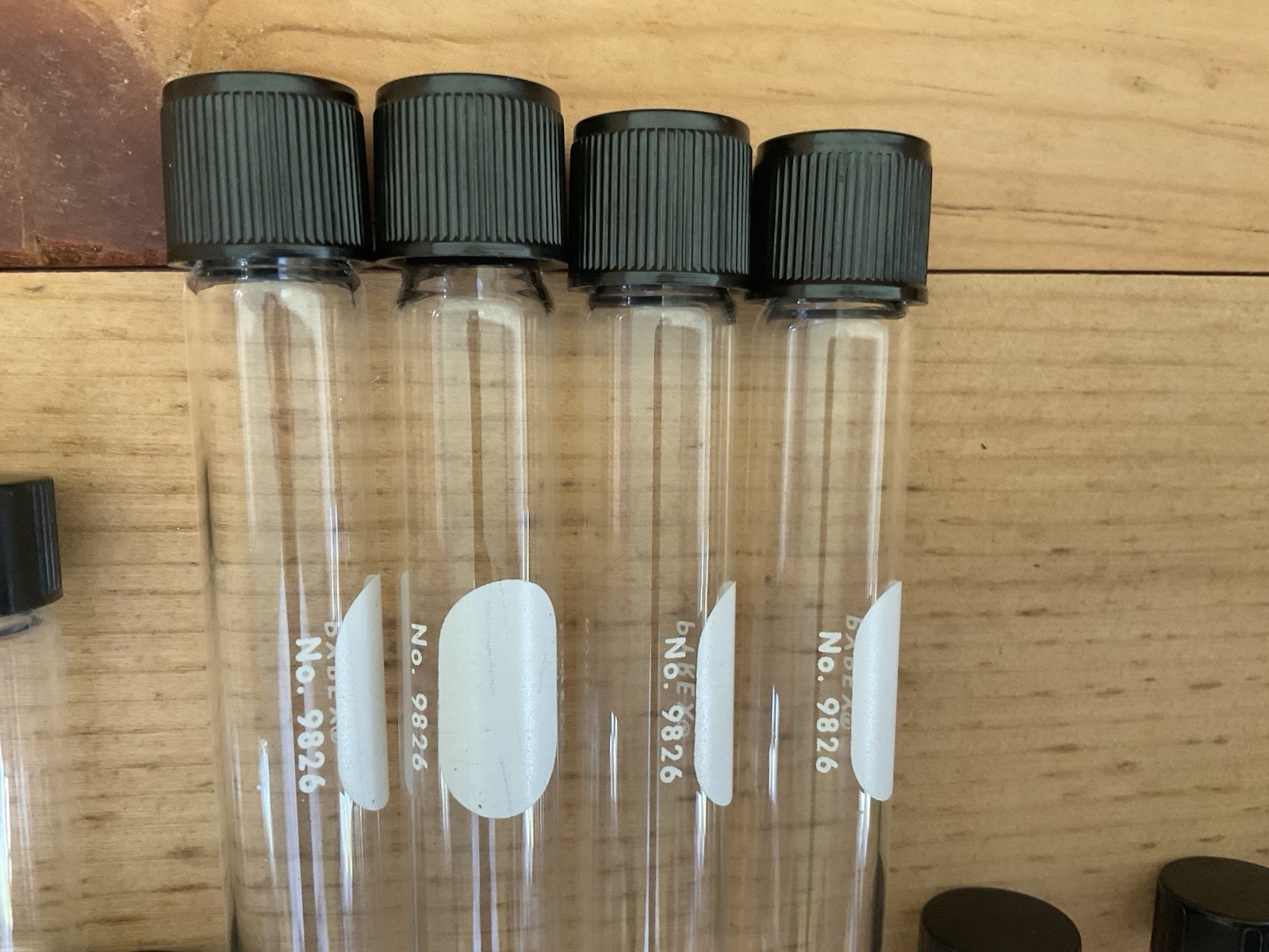 Vintage LOT Glass Pyrex Sani Glass test tubes vials Science chemistry Laboratory