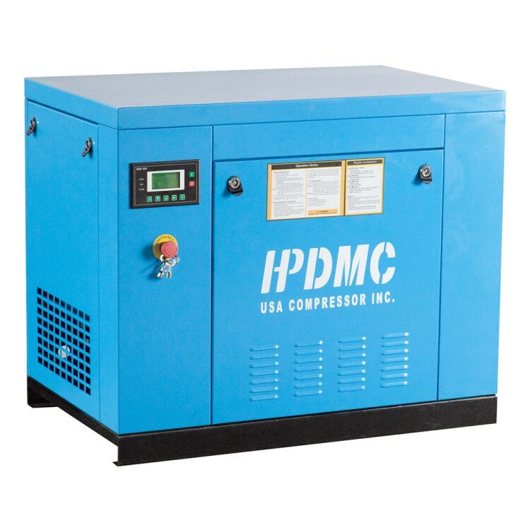 220V 5.5HP Singlle Phase Rotary Screw Air Compressor 15CFM@150PSI Programme