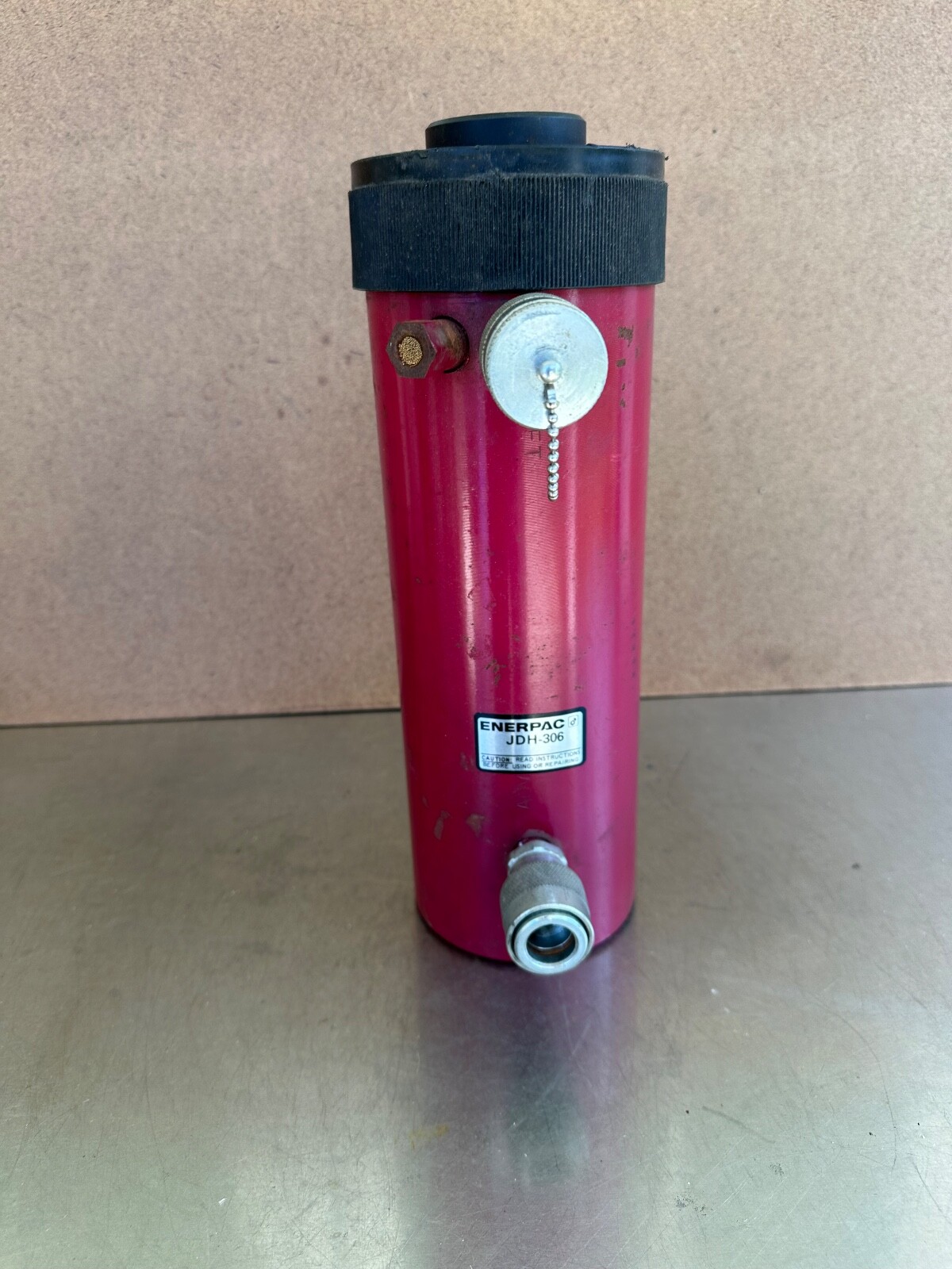 NOS Enerpac RH306 Hollow Plunger Hydraulic Cylinder 30 Ton 10.000 PSI
