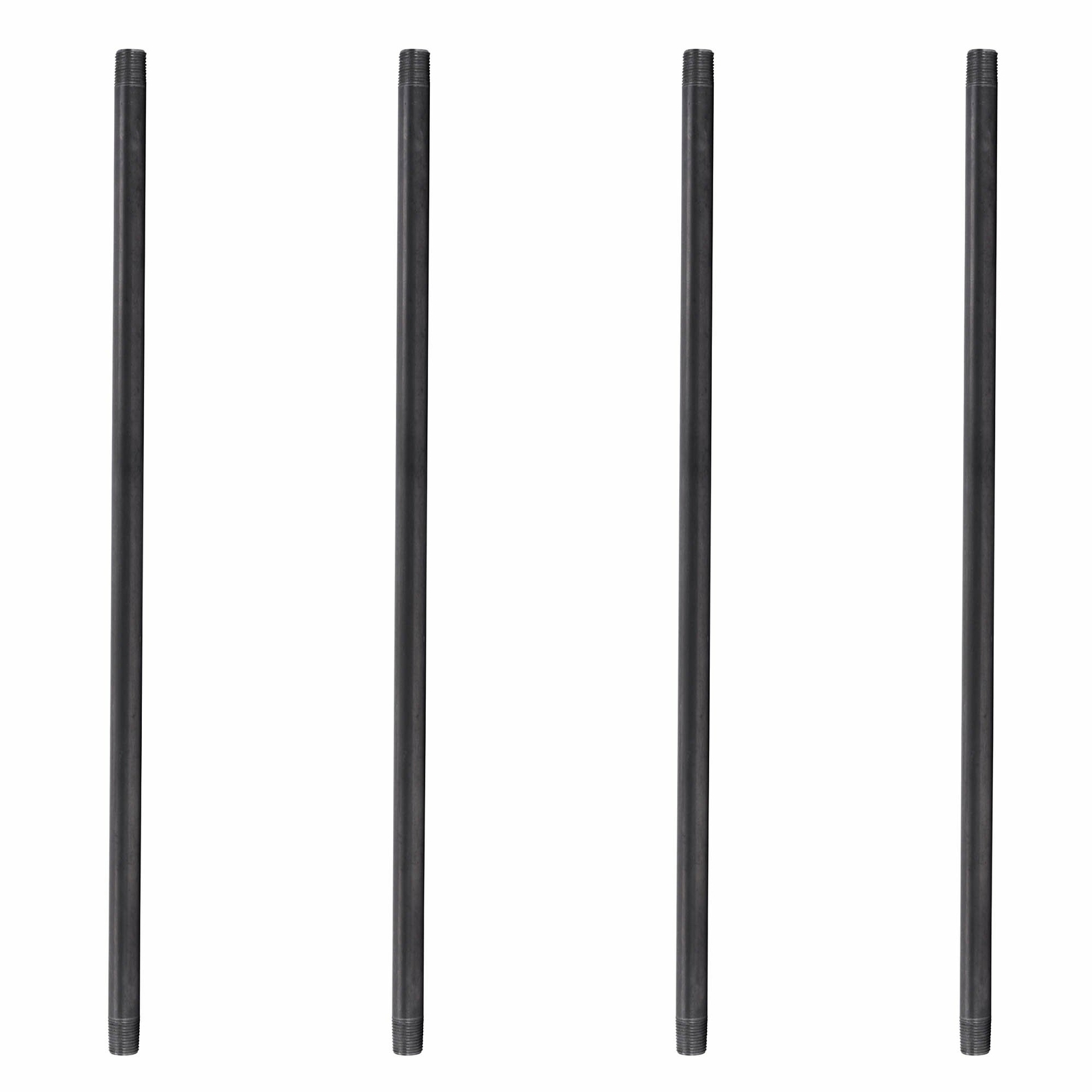 3/4 in. X 72 in. Black Pipe 4 Pack