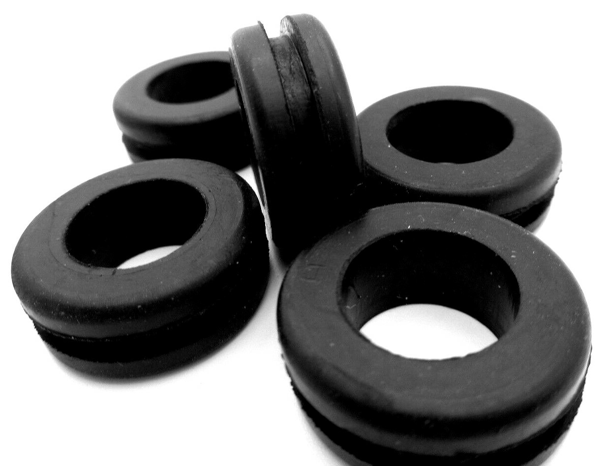 3/4″ Hole Fit Rubber Grommet Wiring Bushing Fits 1/8 To 5/32″ Panel, Has 1/2″ ID
