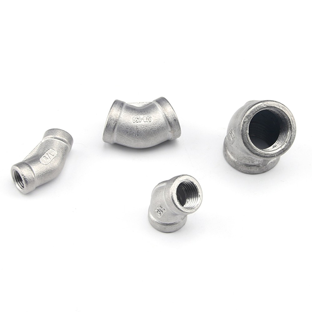 Stainless Steel 45° Elbows Female x Female Pipe Fittings 1/8″ to 2″ Threaded