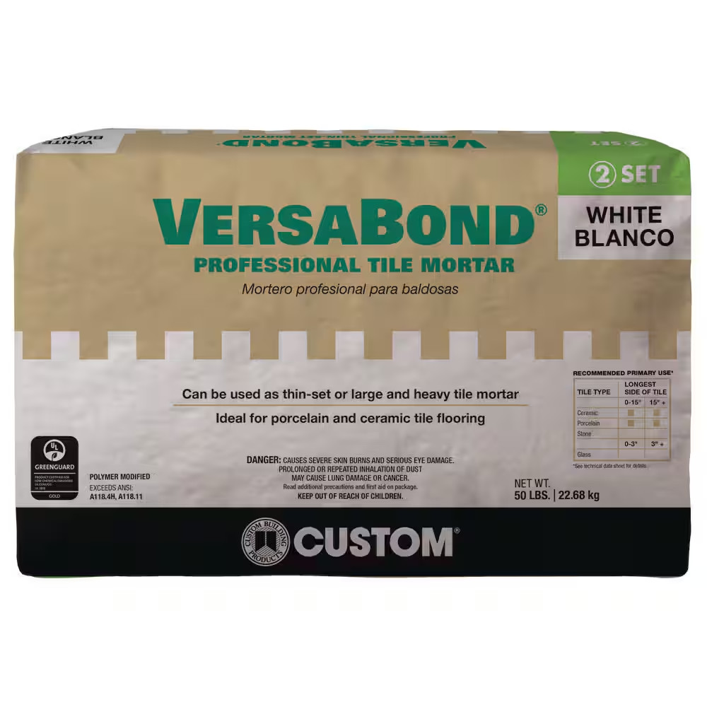 Versabond 50 Lb. White Professional Polymer-Modified Thinset Mortar