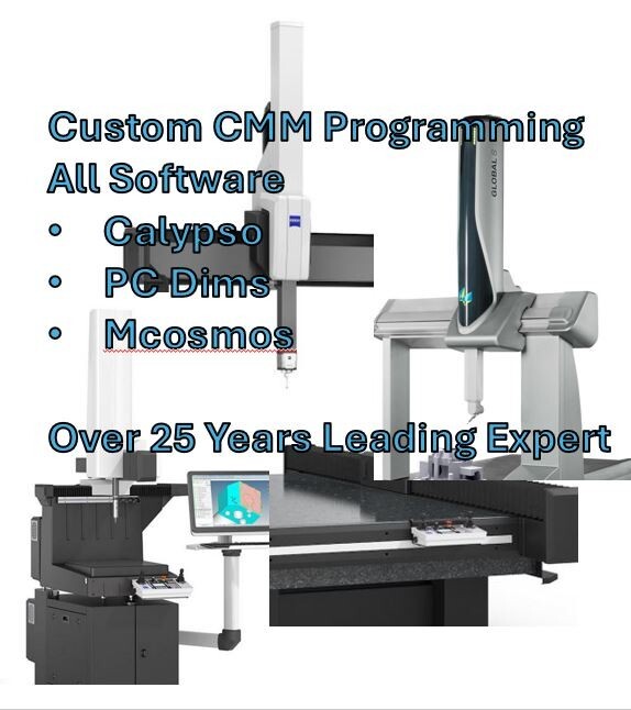 Zeiss XXT – Vast XT Calypso Programming / Hexagon PC DIMS / Mitutoyo MCOSMOS