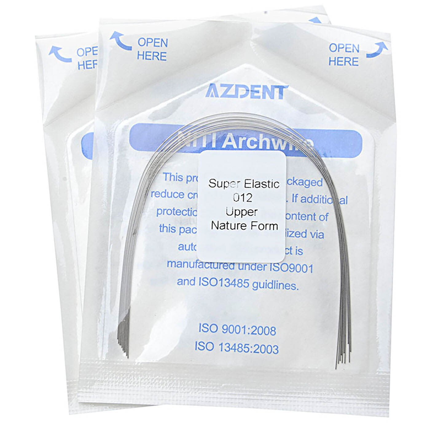 10X AZDENT Dental Orthodontic Super Elastic Niti Round Arch Wire Ovoid Form USA