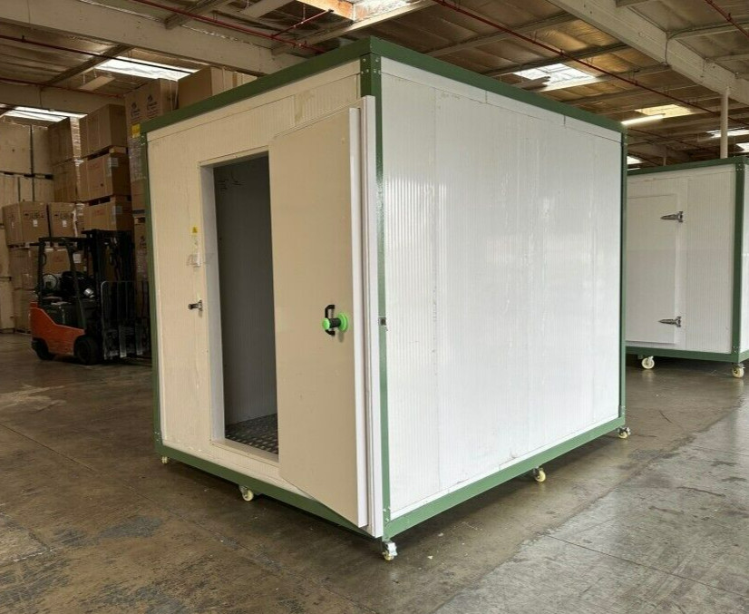 NEW Portable Walk In Cooler Insulated Cold Storage Mobile Caster 10′ x 7.2′ x 8′