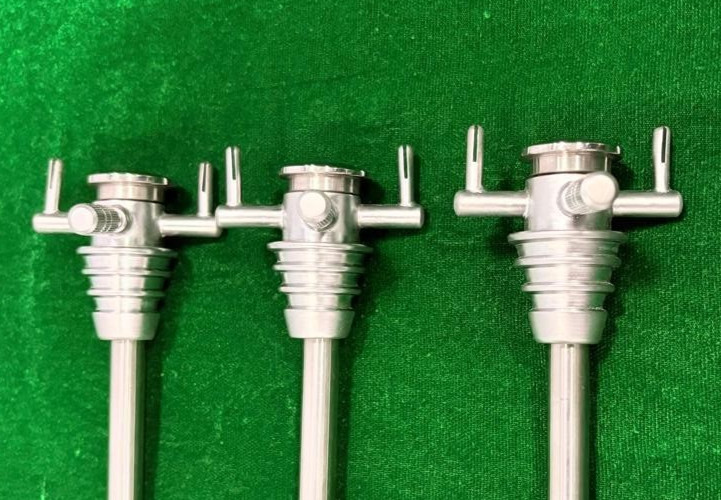 3pc Laparoscopic Hassan Trocar with Cannula 10mmx195mm Reusable Instruments