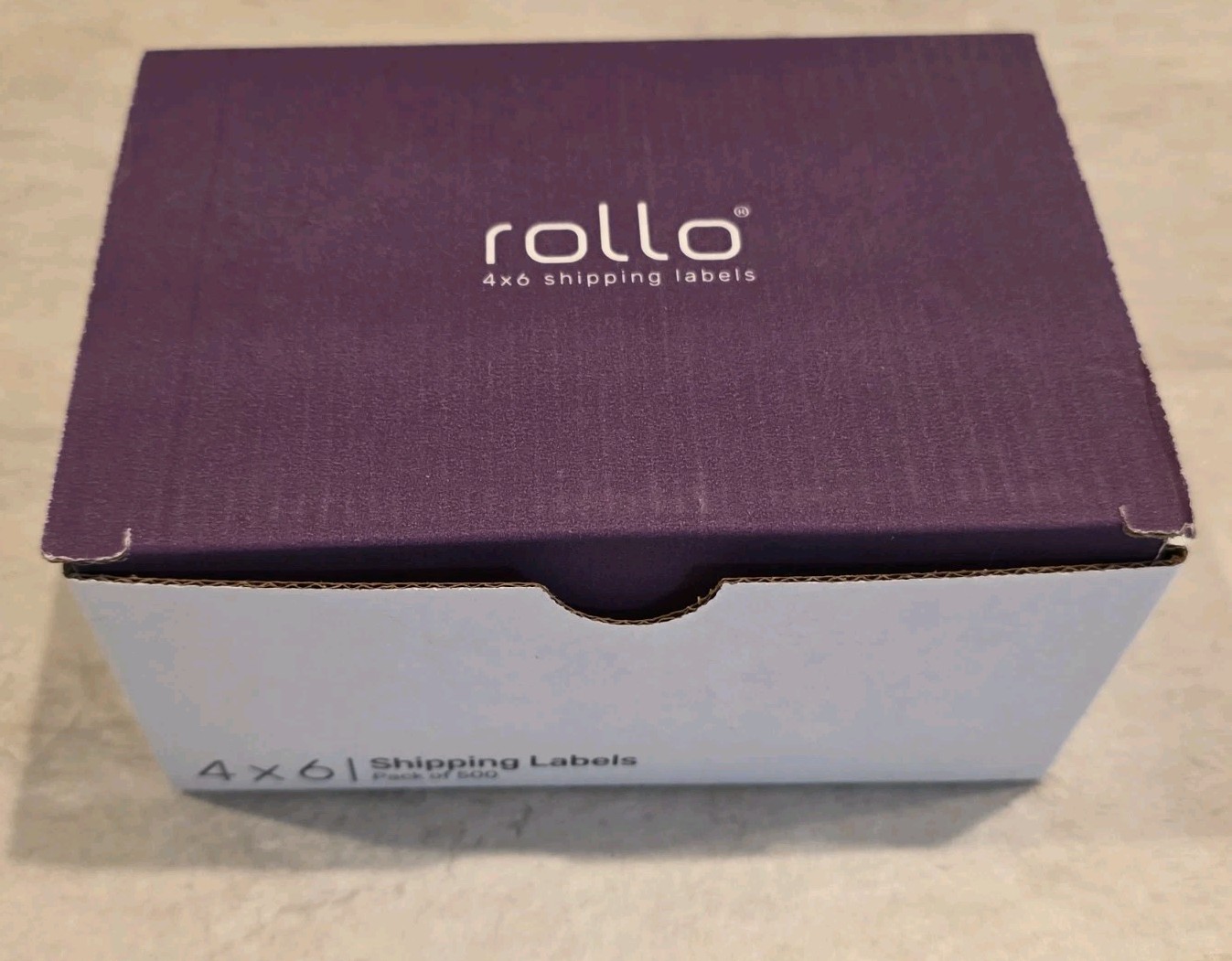 GENUINE ROLLO 4×6 Thermal Shipping Labels, White, Fanfold Stack 500 Labels, USA