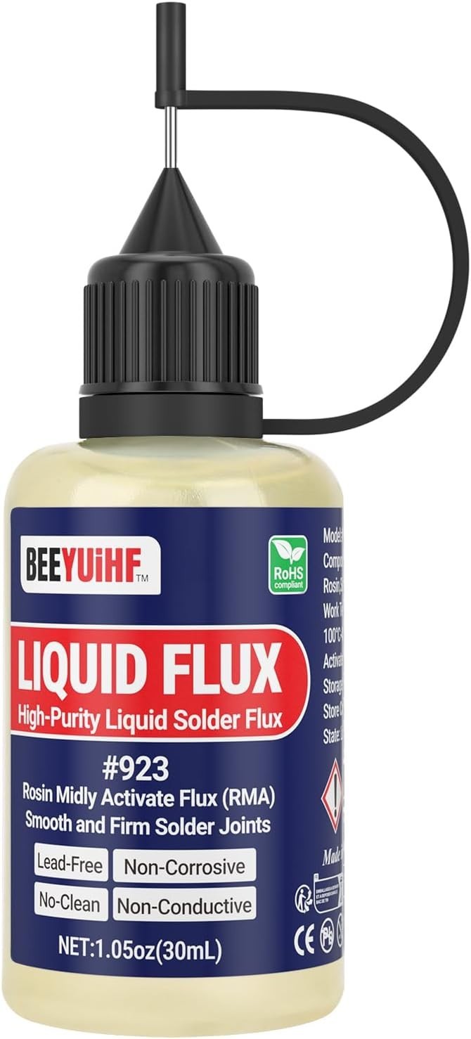 Liquid Solder Flux 30ml (1oz) No Clean RMA Rosin Flux for Electronics Repair