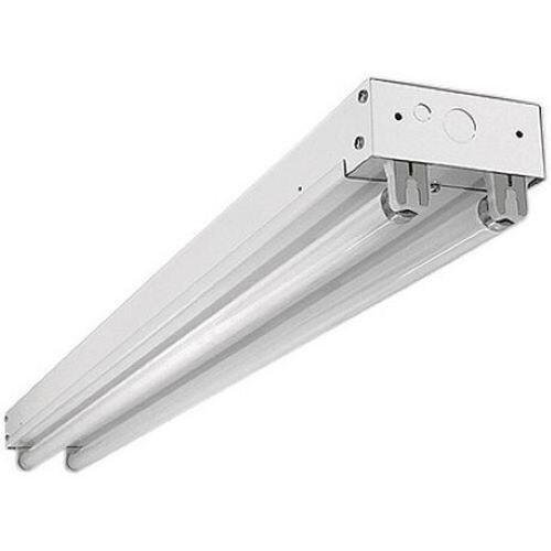 48″ FLOURESCENT 2-LAMP T8 TUBE STRIP GARAGE LIGHT FIXTURE 4FT C 232 MV EM1400 LM