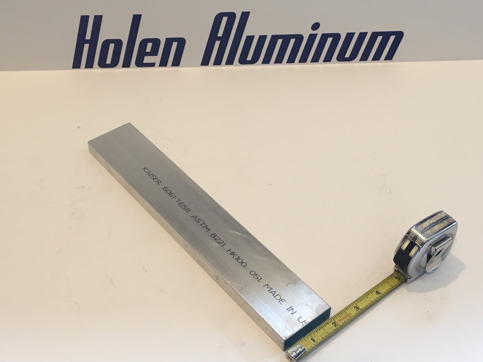 4 Pieces 5/8″ X 2″ X 18″ Long Aluminum Flat Bar Stock 6061 T6511