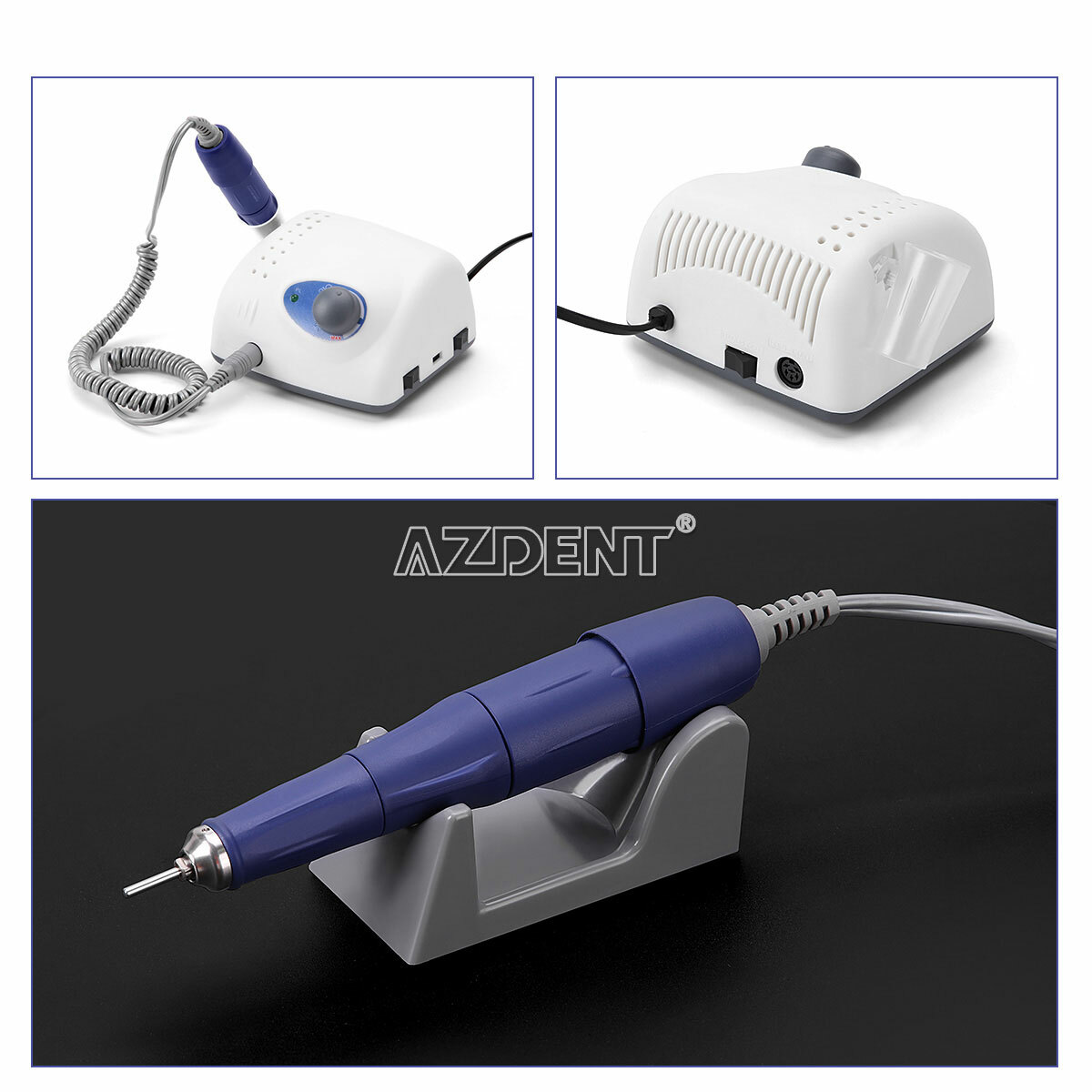 Dental Lab Marathon Electric Micromotor Polishing Unit +40K rpm Motor Handpiece
