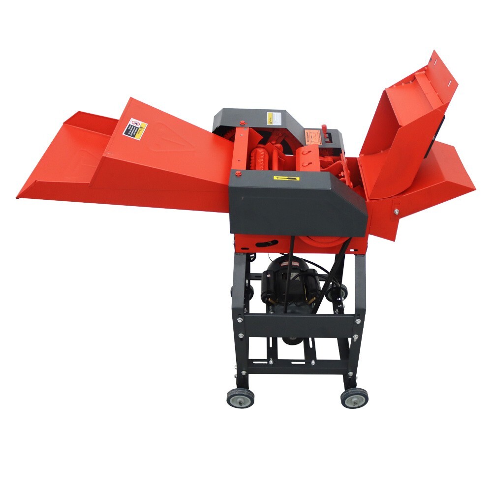 4Blade Electric Hay Cutter Pulverizer Straw Carrot Crush Machine 400-800kg/h220V
